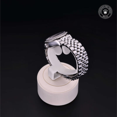 Rolex Certified Pre-owned Lady Datejust M279384RBR-0017 front on black background