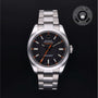 Rolex Certified Pre-owned Milgauss M116400-0001 front on black background