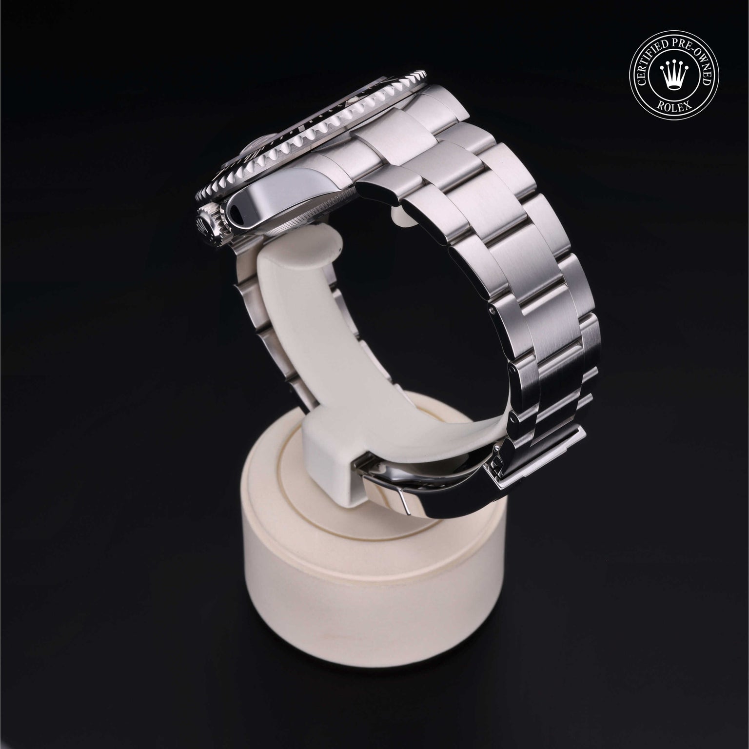 Rolex Certified Pre-owned Sea-Dweller M126600-0001 front on black background