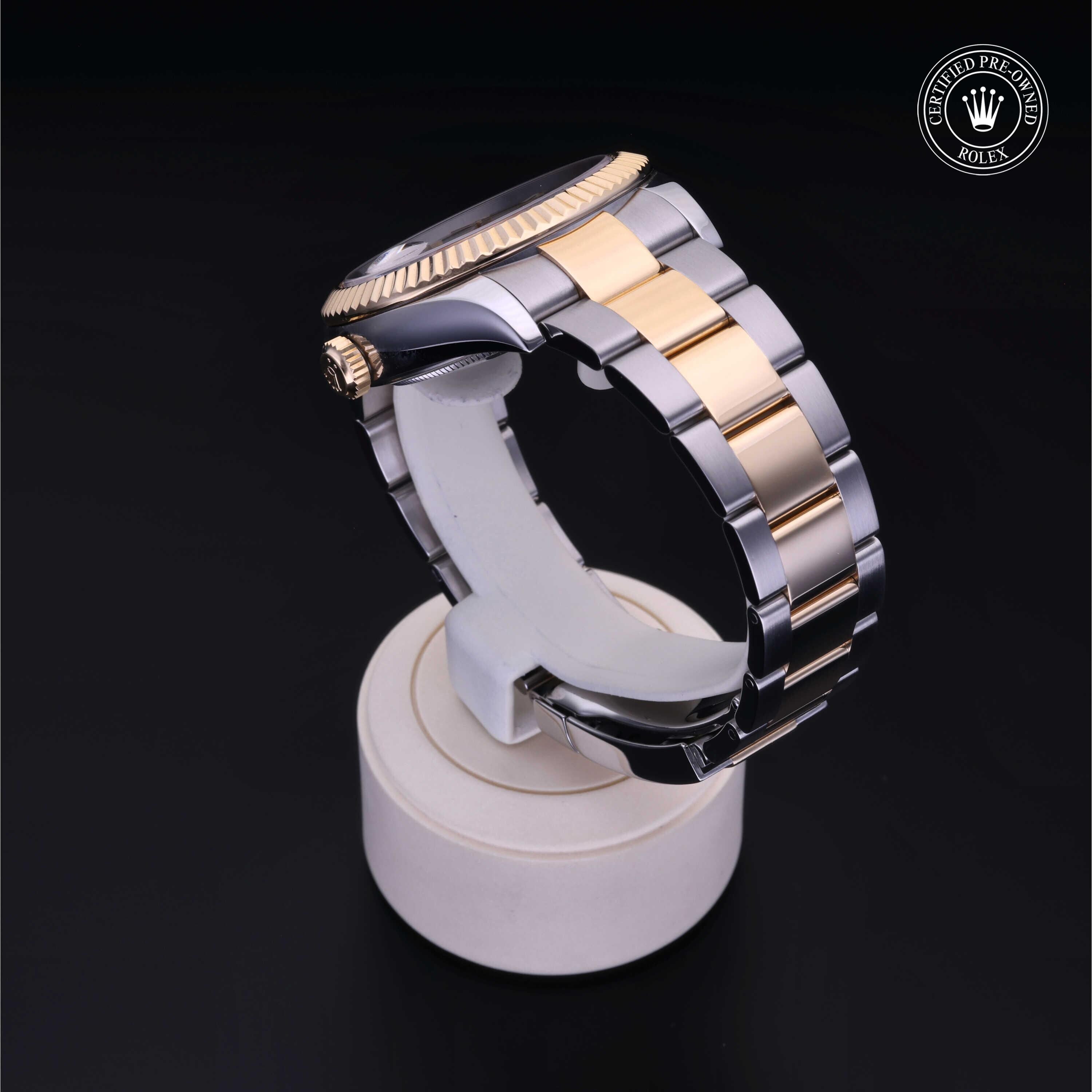 Rolex CPO Sky-Dweller M326933 front on white background