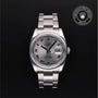 Rolex Certified Pre-owned Datejust M116200-0017 front on black background