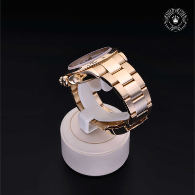 Rolex Certified Pre-owned Daytona M116528-0018 front on black background