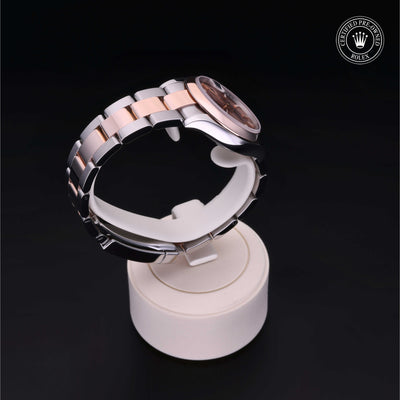 Rolex Certified Pre-owned Lady Datejust M278241-0027 front on black background