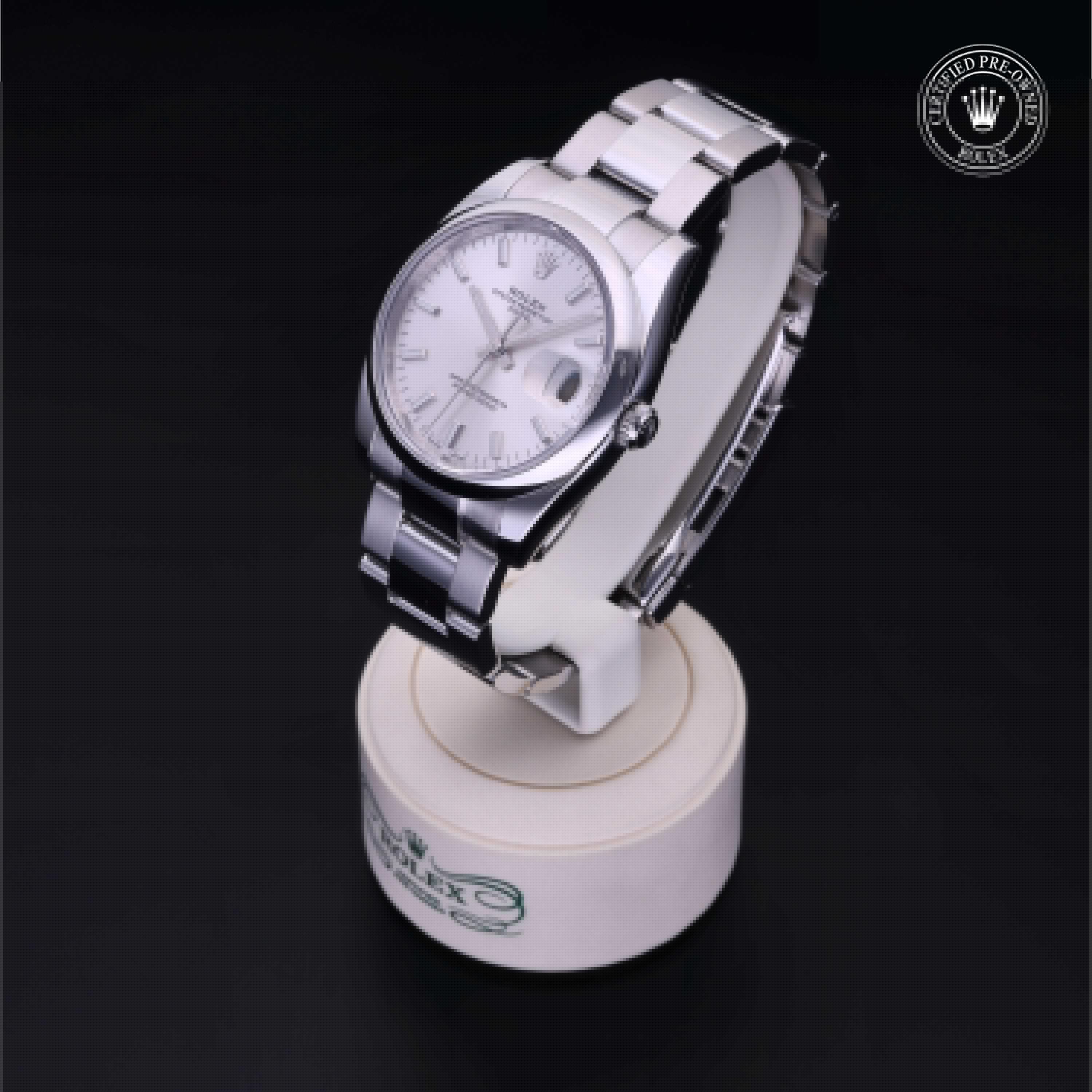 Rolex CPO Date M115200 front on white background