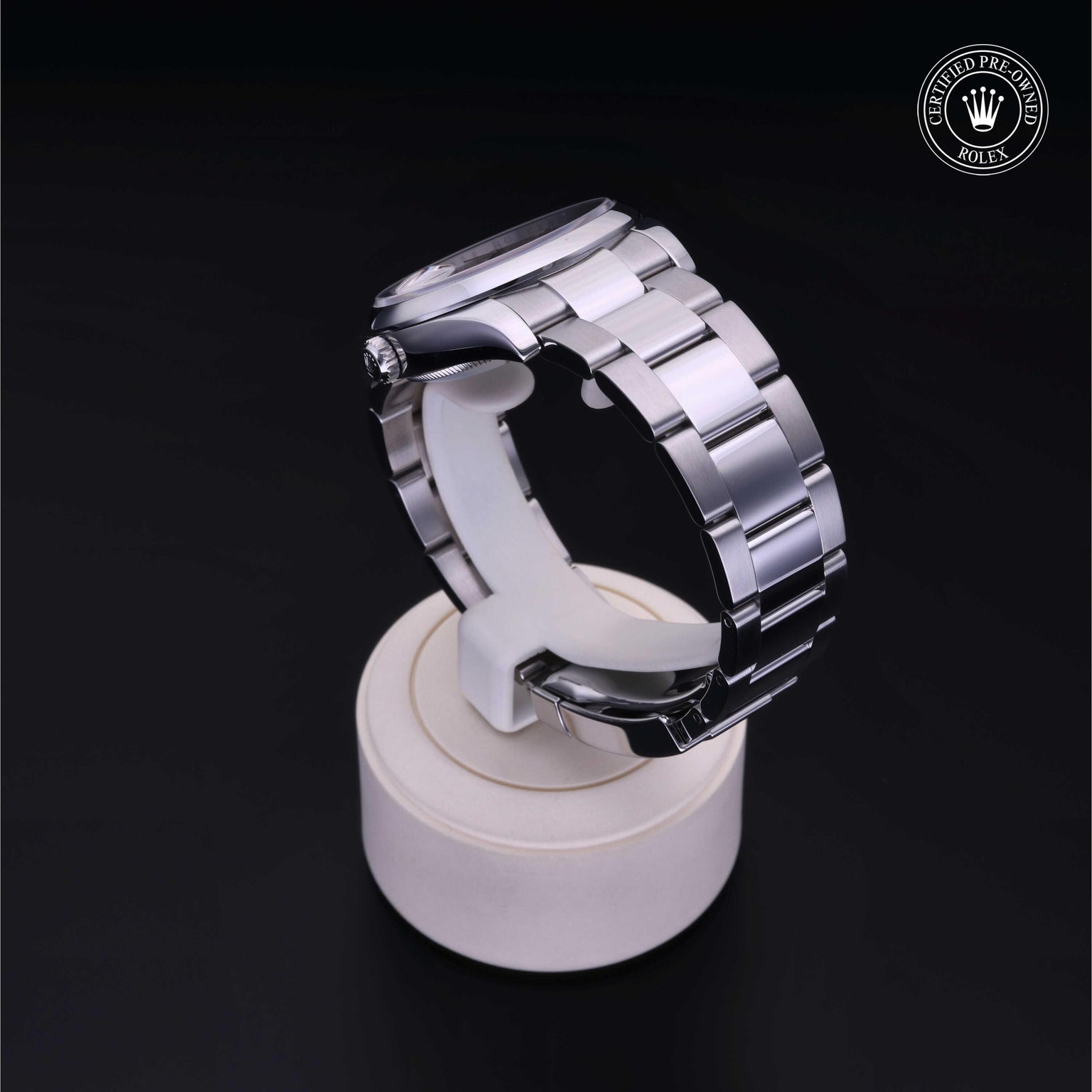 Rolex CPO Date M115200 front on white background