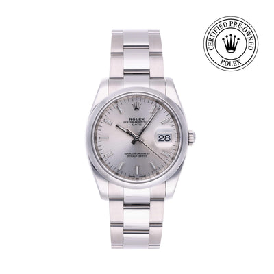 Rolex CPO Date M115200 front on white background