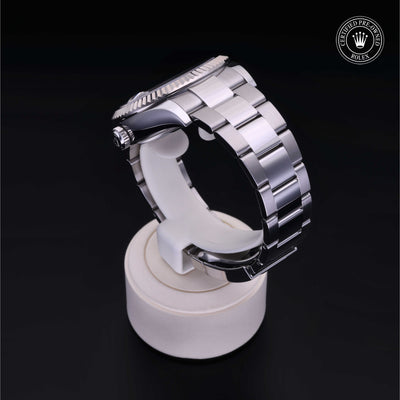 Rolex Certified Pre-owned Sky-Dweller M326934-0005 front on black background