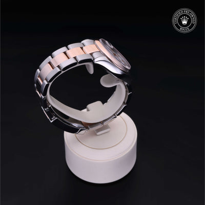 Rolex Certified Pre-owned Lady Datejust M178241-0009 front on black background