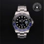 Rolex Certified Pre-owned GMT M126710BLNR-0003 front on black background
