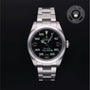 Rolex Certified Pre-owned Air-King M116900-0001 front on black background