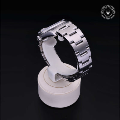 Rolex Certified Pre-owned Datejust M16200-0023 front on black background