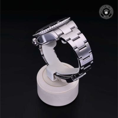 Rolex Certified Pre-owned Sea-Dweller M116660-0001 front on black background