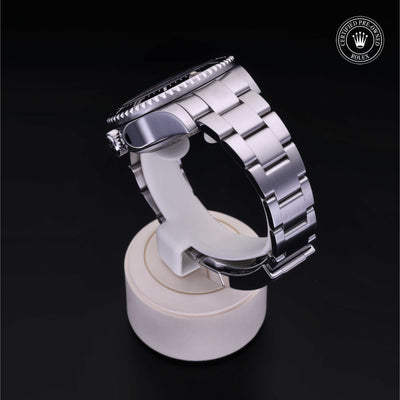 Rolex Certified Pre-owned Sea-Dweller M116660-0001 front on black background