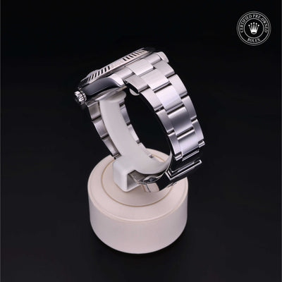 Rolex Certified Pre-owned Datejust M116334-0004 front on black background