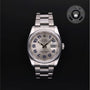 Rolex Certified Pre-owned Datejust M116200-0074 front on black background