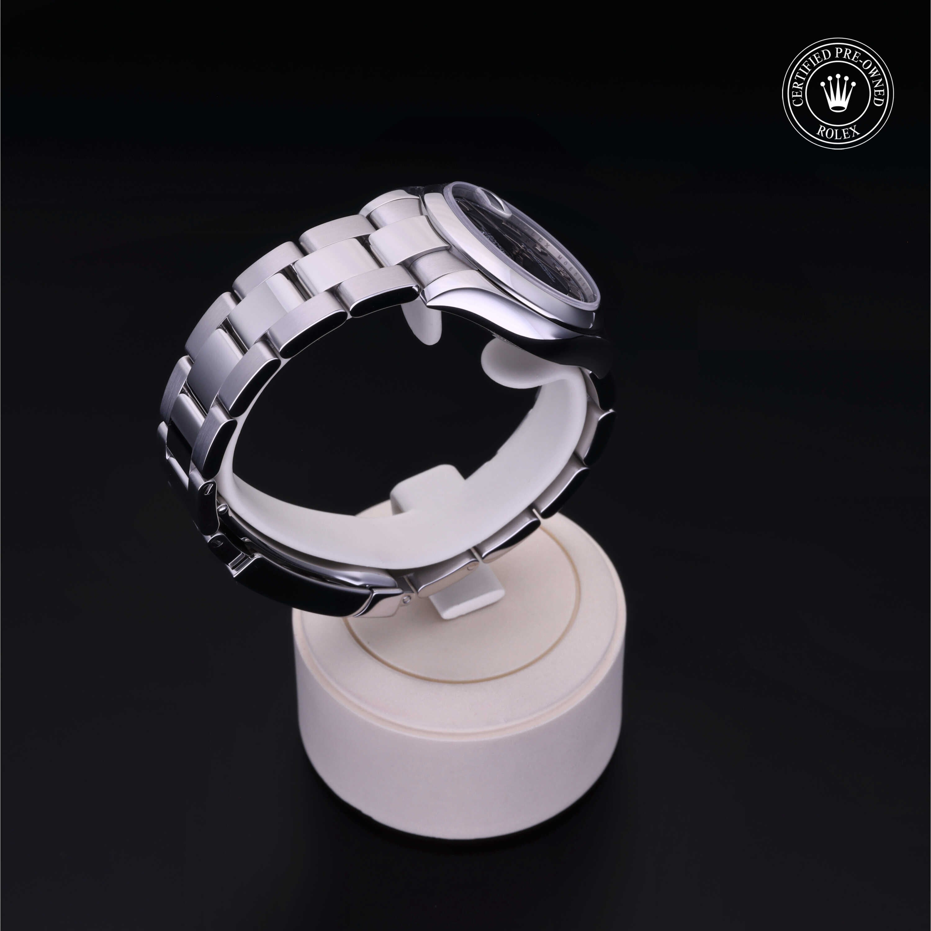 Rolex Certified Pre-owned Lady Datejust M178240-0013 front on black background