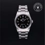 Rolex Certified Pre-owned Explorer M114270-0002 front on black background