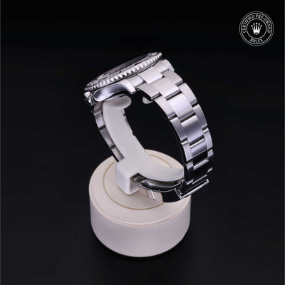 Rolex Certified Pre-owned Yacht-Master M268622-0002 front on black background