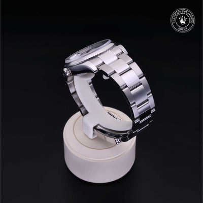 Rolex Certified Pre-owned Datejust M116200-0055 front on black background