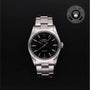 Rolex Certified Pre-owned Air-King M14000-0005 front on black background