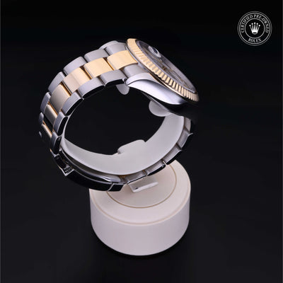 Rolex Certified Pre-owned Sky-Dweller M326933-0009 front on black background