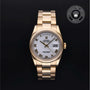 Rolex Certified Pre-owned Day-date M118208 front on black background