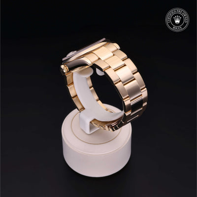 Rolex Certified Pre-owned Day-date M118208-0009 front on black background