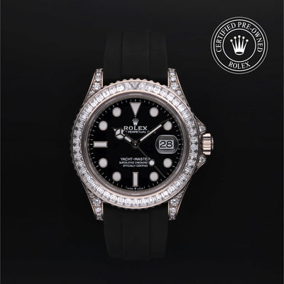Rolex Certified Pre-owned Yacht-Master M226679TBR-0003 front on black background