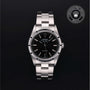 Rolex Certified Pre-owned Air-King M14010-0002 front on black background