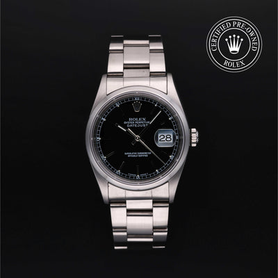 Rolex CPO Datejust M16200 front on white background
