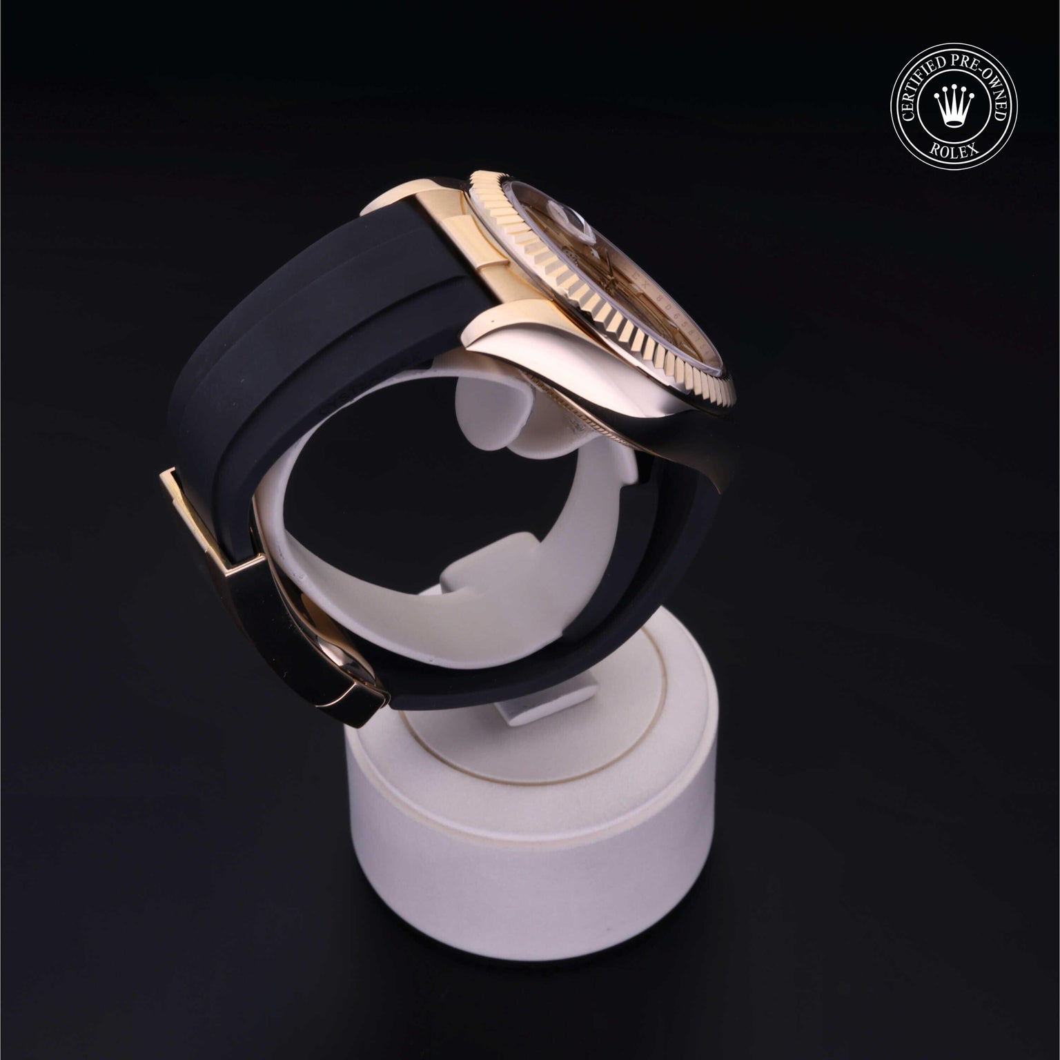 Rolex CPO Sky-Dweller M326238 front on white background