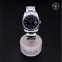 Rolex Certified Pre-owned Oyster Perpetual M115200-0004 front on black background