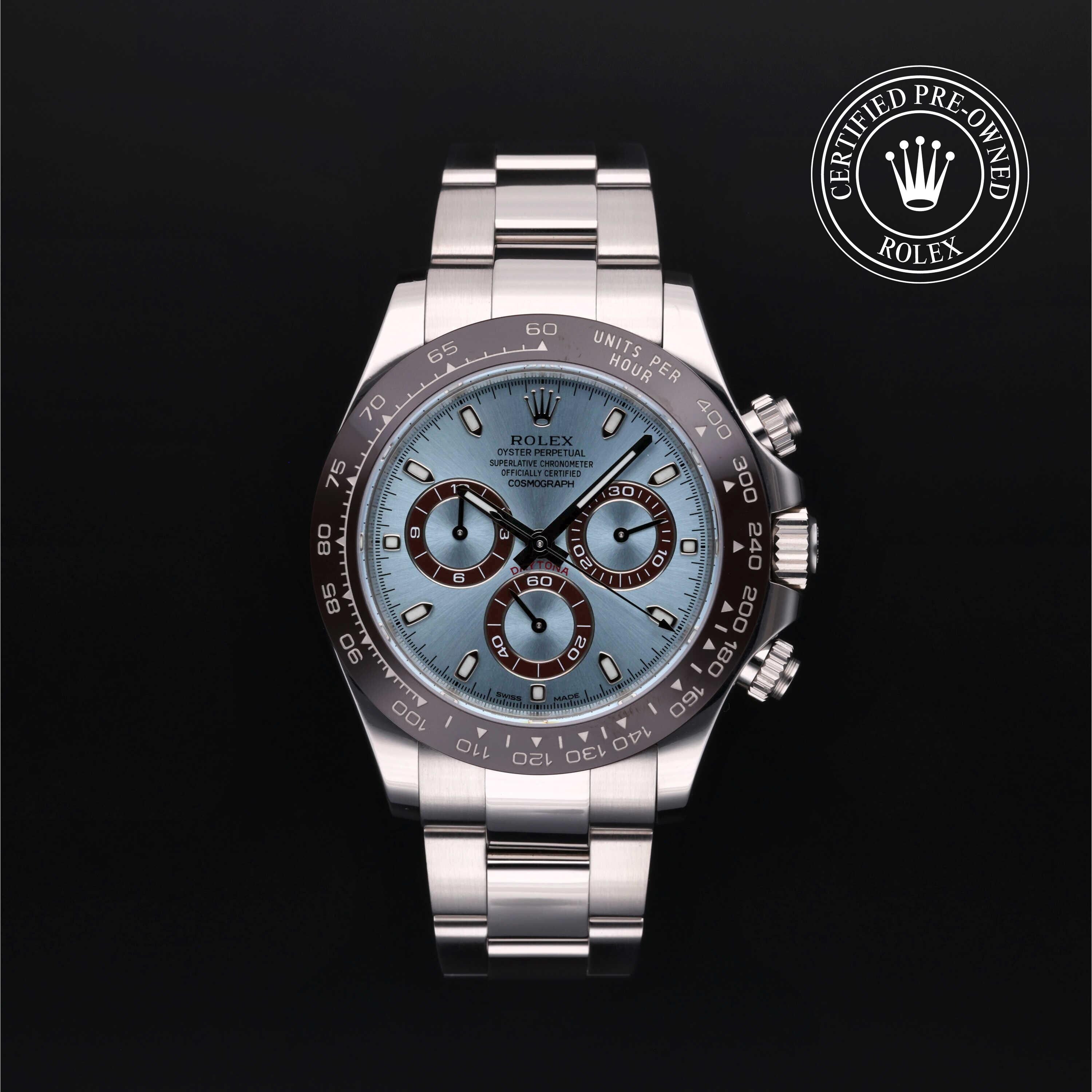 Rolex CPO Daytona M116506 front on white background