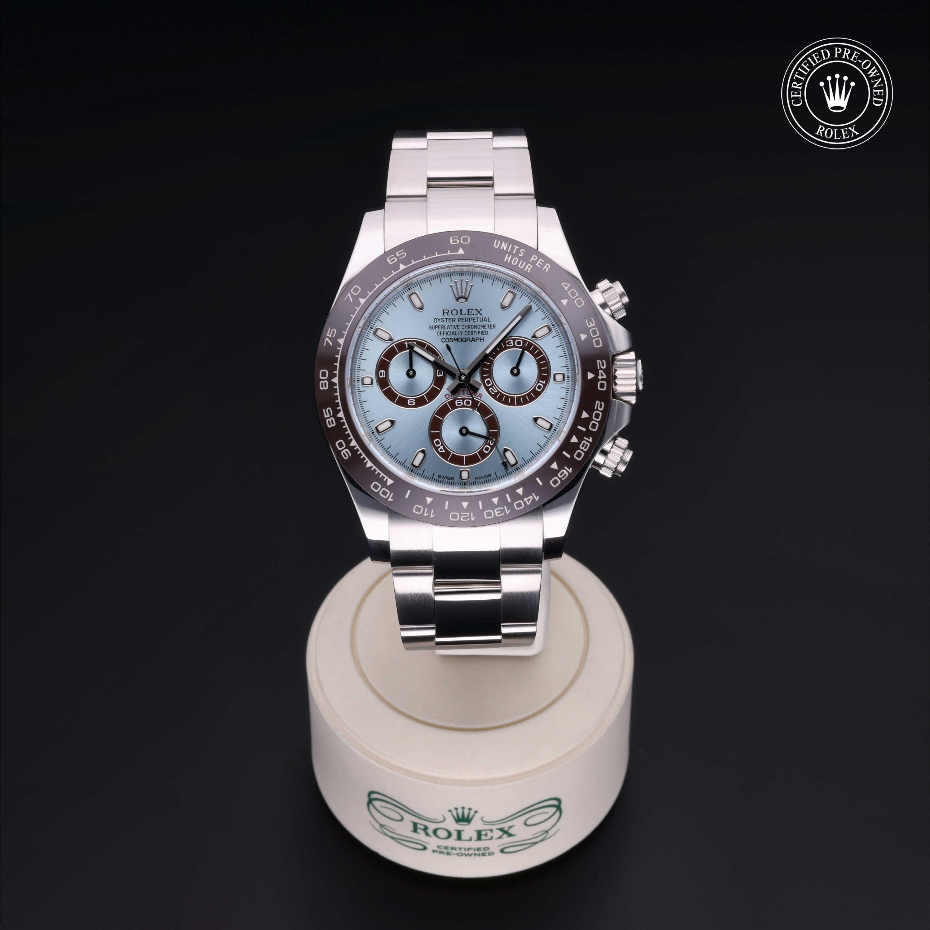 Rolex CPO Daytona M116506 front on white background