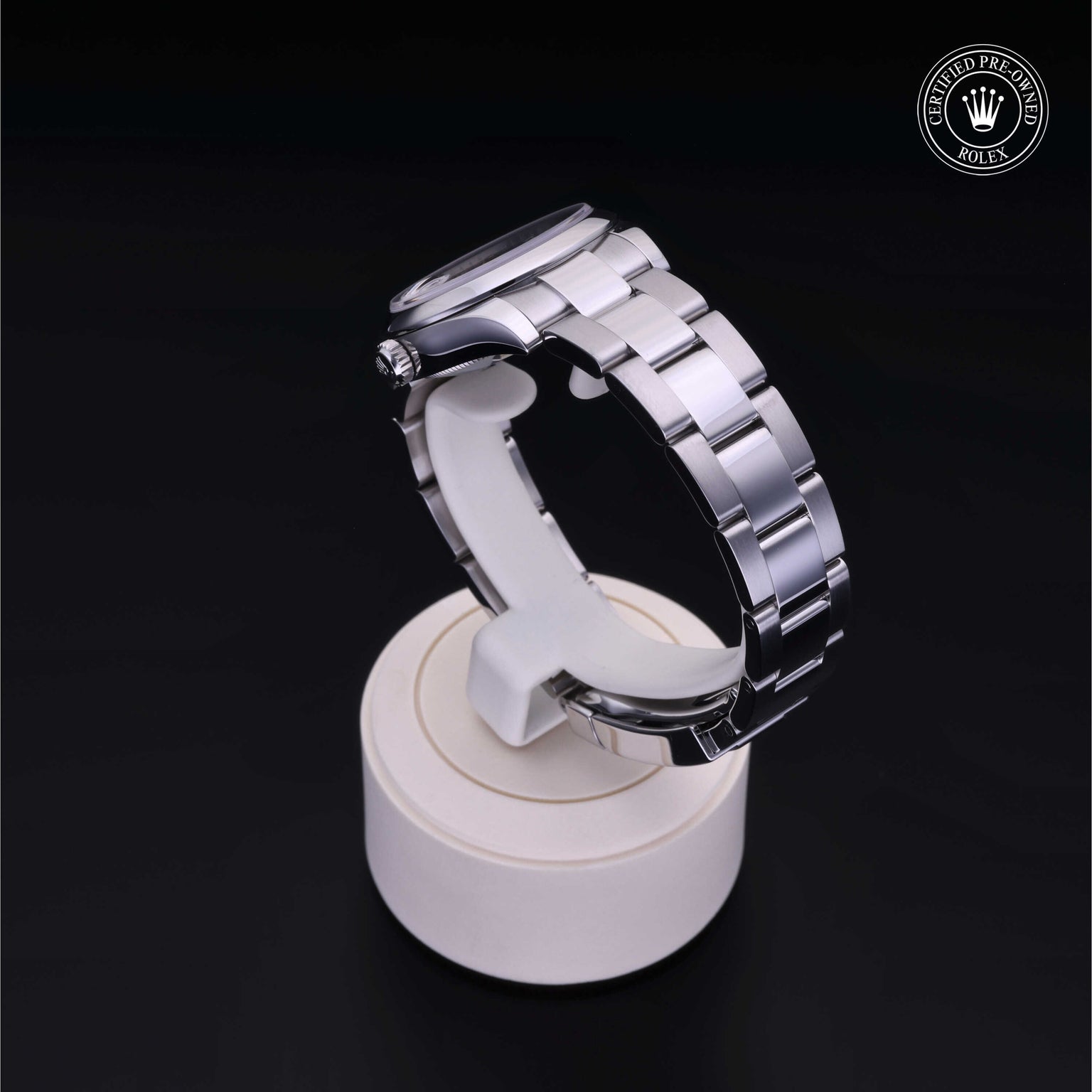 Rolex Certified Pre-owned Lady Datejust M178240-0023 front on black background
