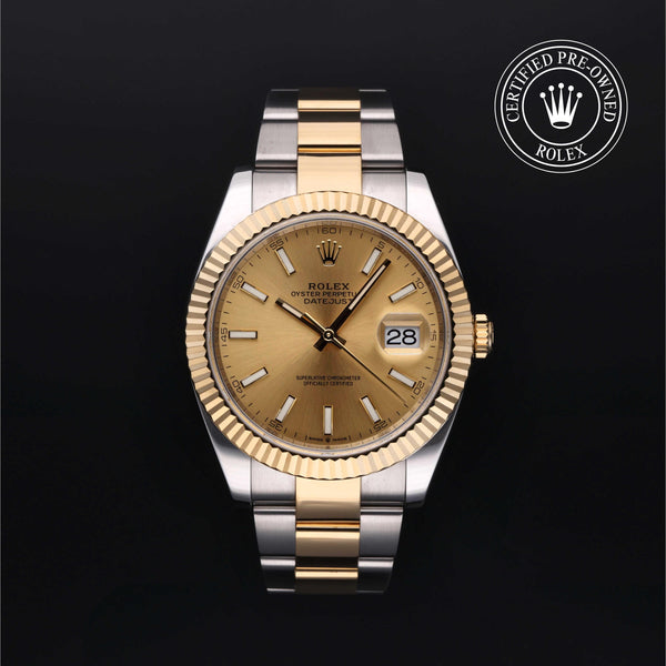 Rolex CPO Datejust M126333 front on white background