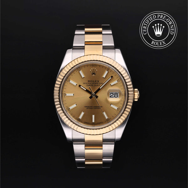 Rolex CPO Datejust M126333 front on white background