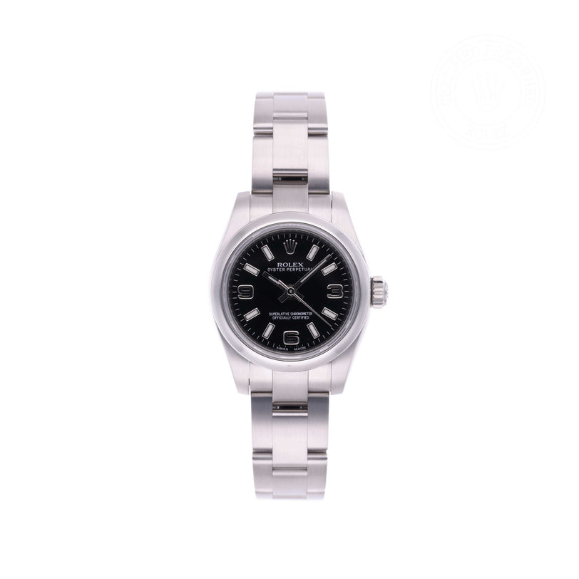 Rolex Certified Pre-owned Oyster Perpetual M176200-0002 front on white background