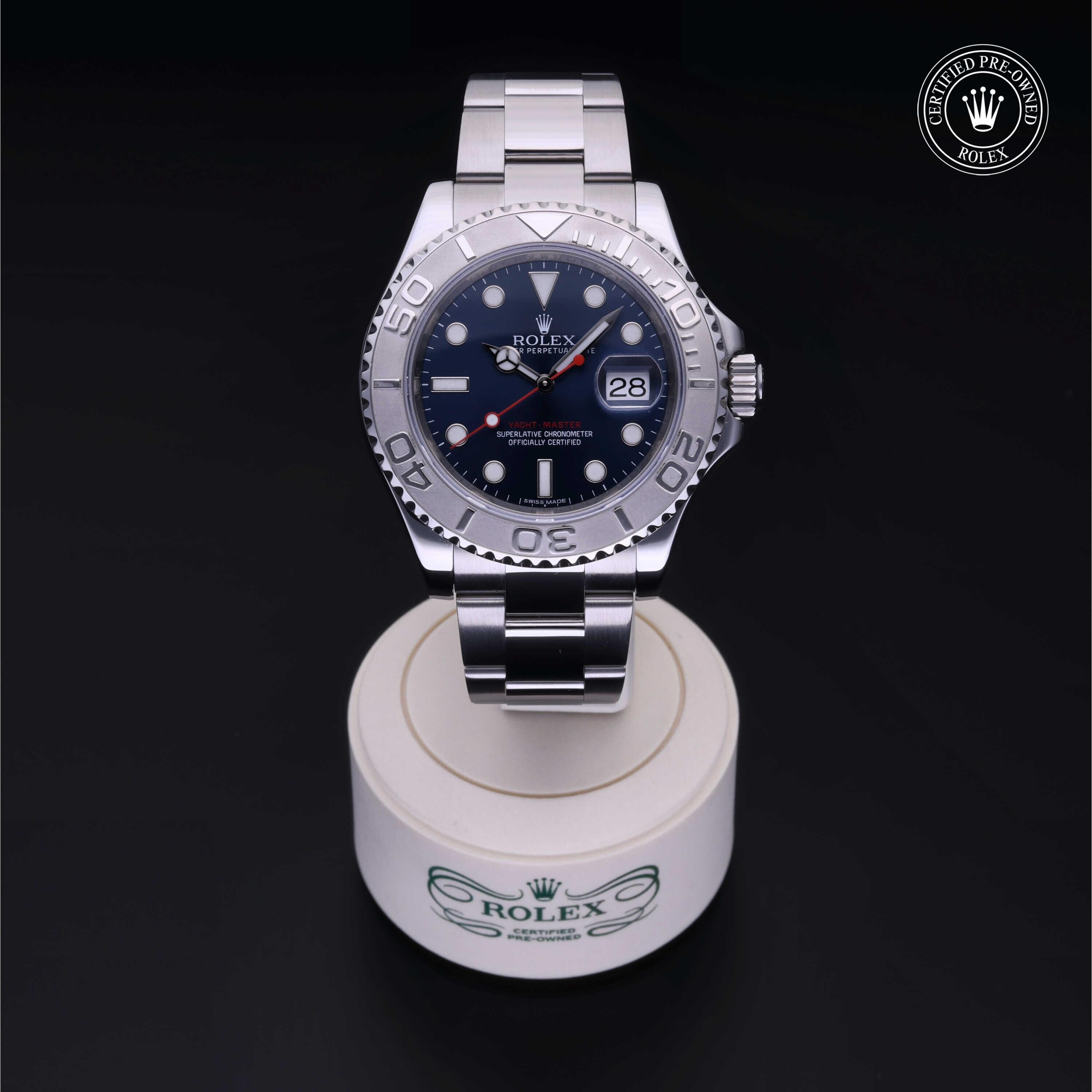 Rolex CPO Yacht-Master M116622 front on white background