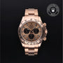 Rolex Certified Pre-owned Daytona M116505-0001 front on black background