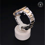 Rolex Certified Pre-owned GMT M116713LN-0001 front on black background