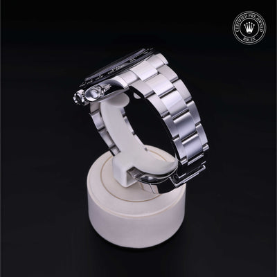 Rolex Certified Pre-owned Daytona M116500LN-0002 front on black background