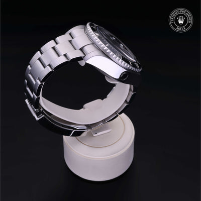 Rolex Certified Pre-owned Sea-Dweller M126660-0002 front on black background
