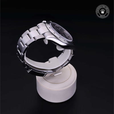 Rolex Certified Pre-owned Daytona M116520-0015 front on black background