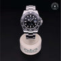 Rolex Certified Pre-owned GMT M116710LN-0001 front on black background