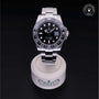 Rolex Certified Pre-owned GMT M116710LN-0001 front on black background