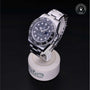 Rolex Certified Pre-owned GMT M116710LN-0001 front on black background