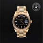 Rolex Certified Pre-owned Day-date M228238-0004 front on black background