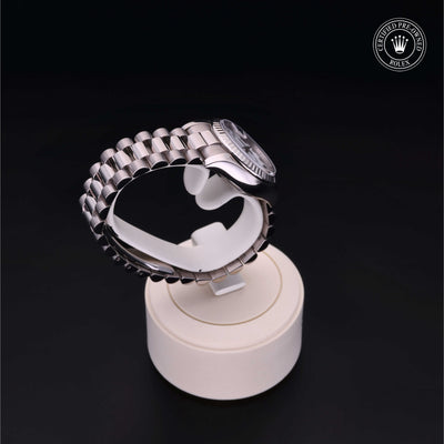 Rolex Certified Pre-owned Lady Datejust M179179-0003 front on black background