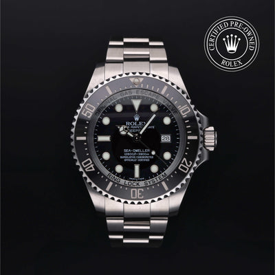 Rolex CPO Sea-Dweller M116660 front on white background